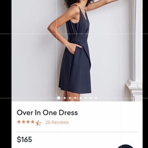 ADAY Over in One Dress Navy Medium